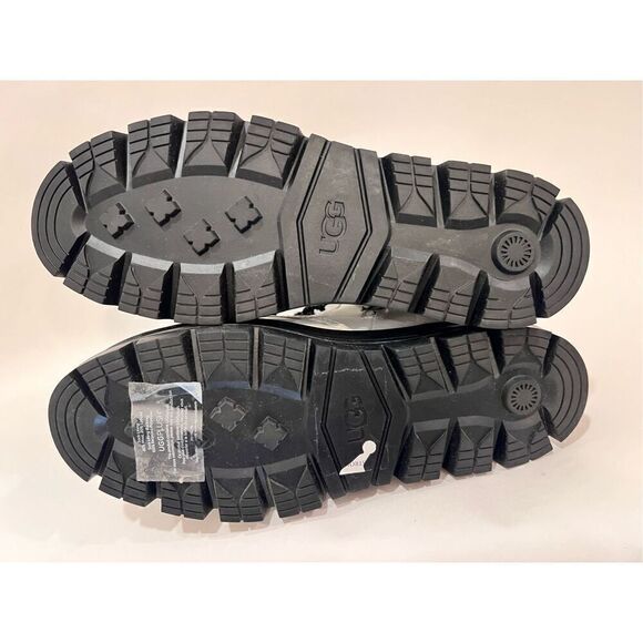 UGG Women's White Black Sidnee Waterproof Platform Lug Combat Boots Size 9 NWOT - Picture 10 of 13